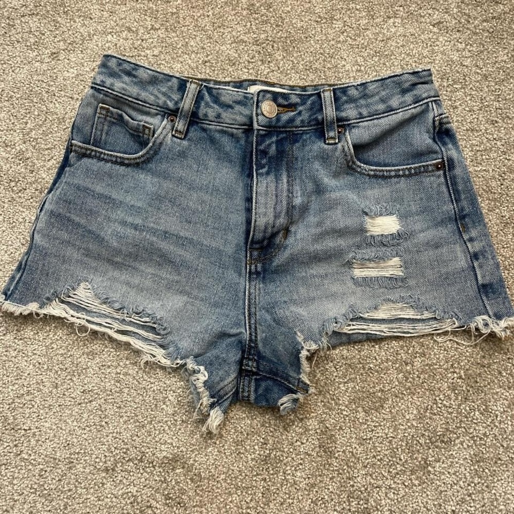 Pacsun Women's Emma Festival Destroyed Denim Shorts